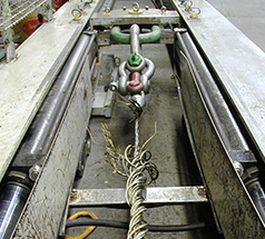 Destruction testing of wire rope