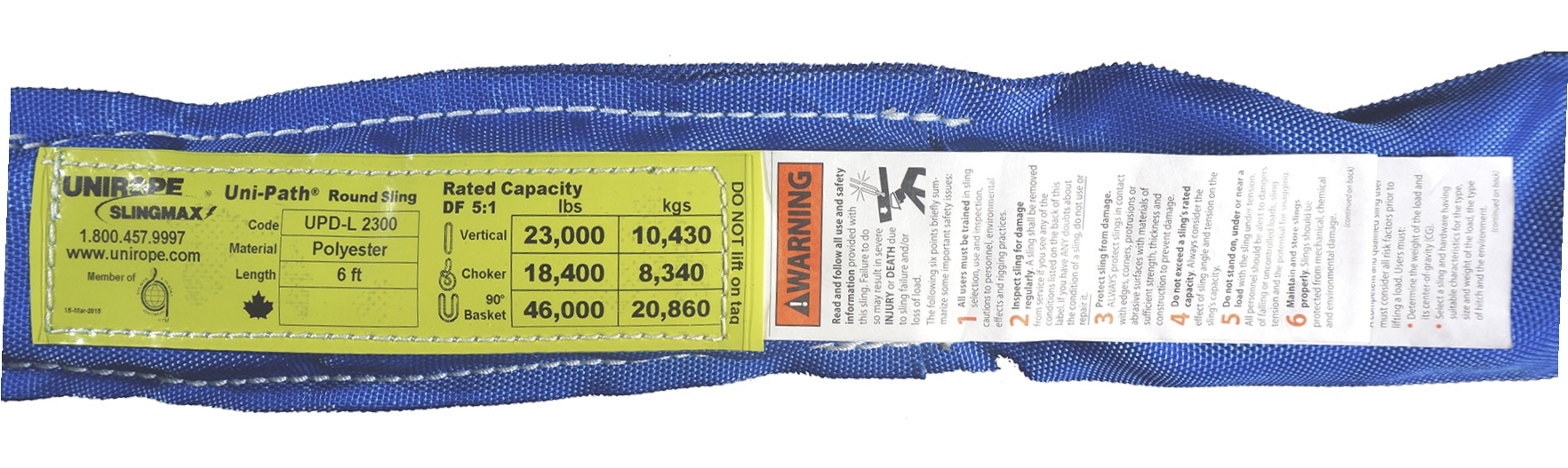 Design Factor and Sling Tags - Unirope Ltd.