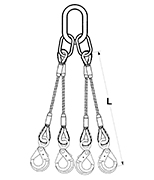 4-Leg Uni-Loc® Bridle Slings - Unirope Ltd.