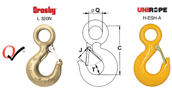 Crosby 11 Ton Alloy Swivel Hook