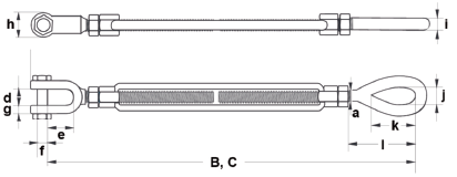 Diagram - Rigging Turnbuckles Green Pin