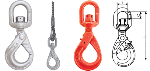 ALLOY Self Locking Swivel Hook - Unirope Ltd.