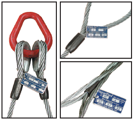 Typical attachment of aluminium tags